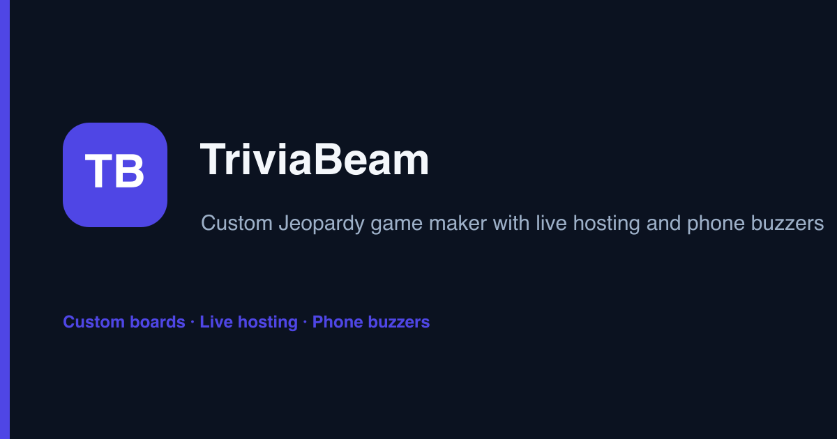 TriviaBeam visual